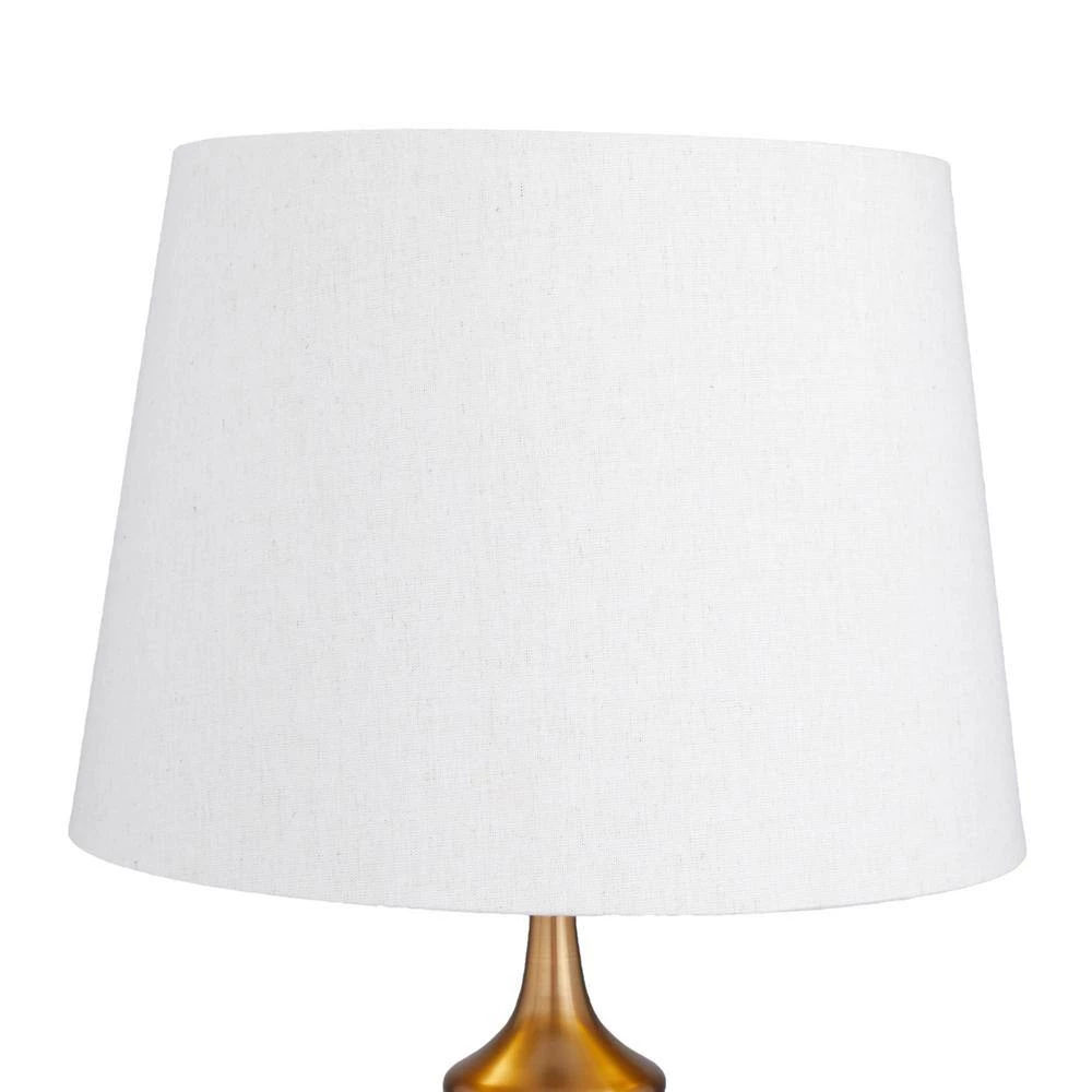 30 in. Gold Linen Transitional Buffet Lamp by Litton Lane 4 30 in. Gold Linen Transitional Buffet Lamp by Litton Lane - Image 2