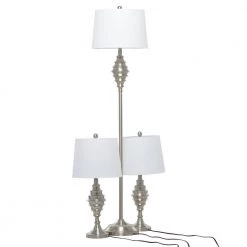 59 In. Silver Metal Coastal Table Lamp (Set of 3) by Litton Lane 19 59 In. Silver Metal Coastal Table Lamp (Set of 3) by Litton Lane -Litton Lane Sales silver litton lane table lamps 040616 1f 1000