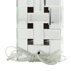 29 in. Silver Glass Glam Table Lamp (Set of 2) by Litton Lane -Litton Lane Sales silver litton lane table lamps 040743 1d 1000