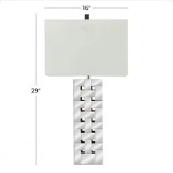 29 in. Silver Glass Glam Table Lamp (Set of 2) by Litton Lane -Litton Lane Sales silver litton lane table lamps 040743 c3 1000