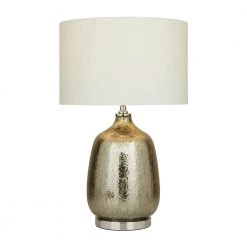 25 In. Silver Linen Traditional Table Lamp by Litton Lane