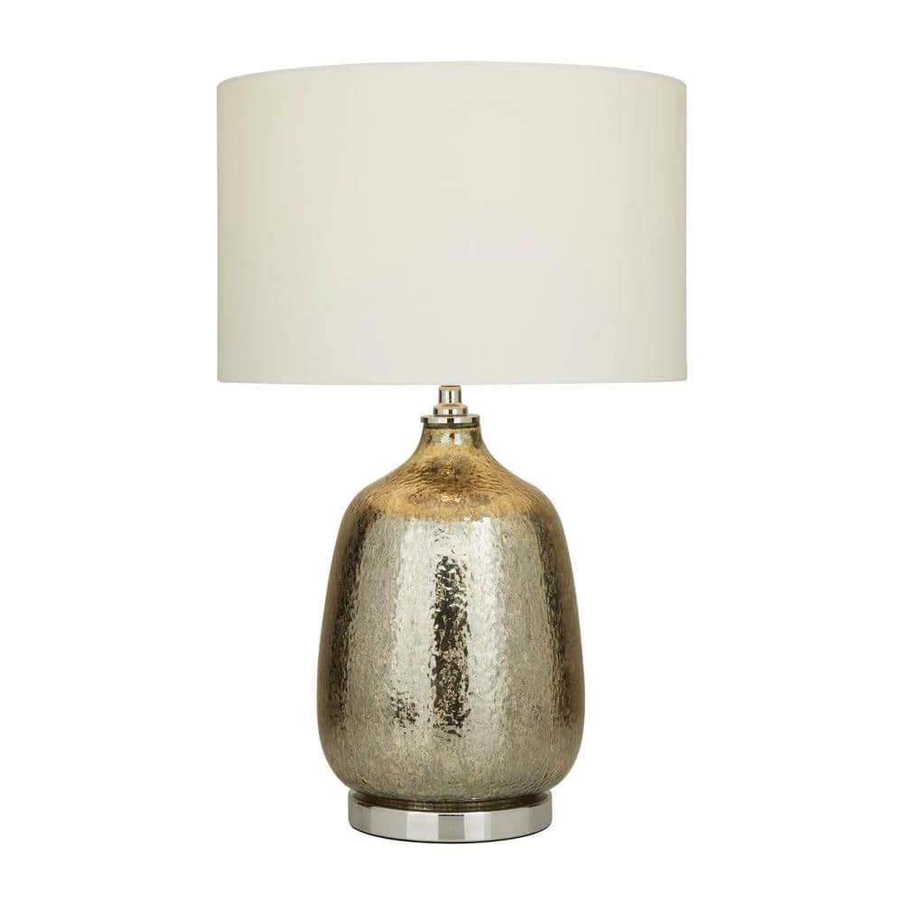 25 In. Silver Linen Traditional Table Lamp by Litton Lane 3 25 In. Silver Linen Traditional Table Lamp by Litton Lane