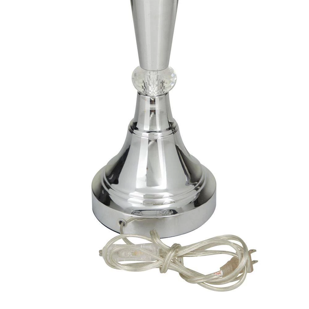 31 in. Black Metal Glam Accent Lamp by Litton Lane 6 31 in. Black Metal Glam Accent Lamp by Litton Lane - Image 4