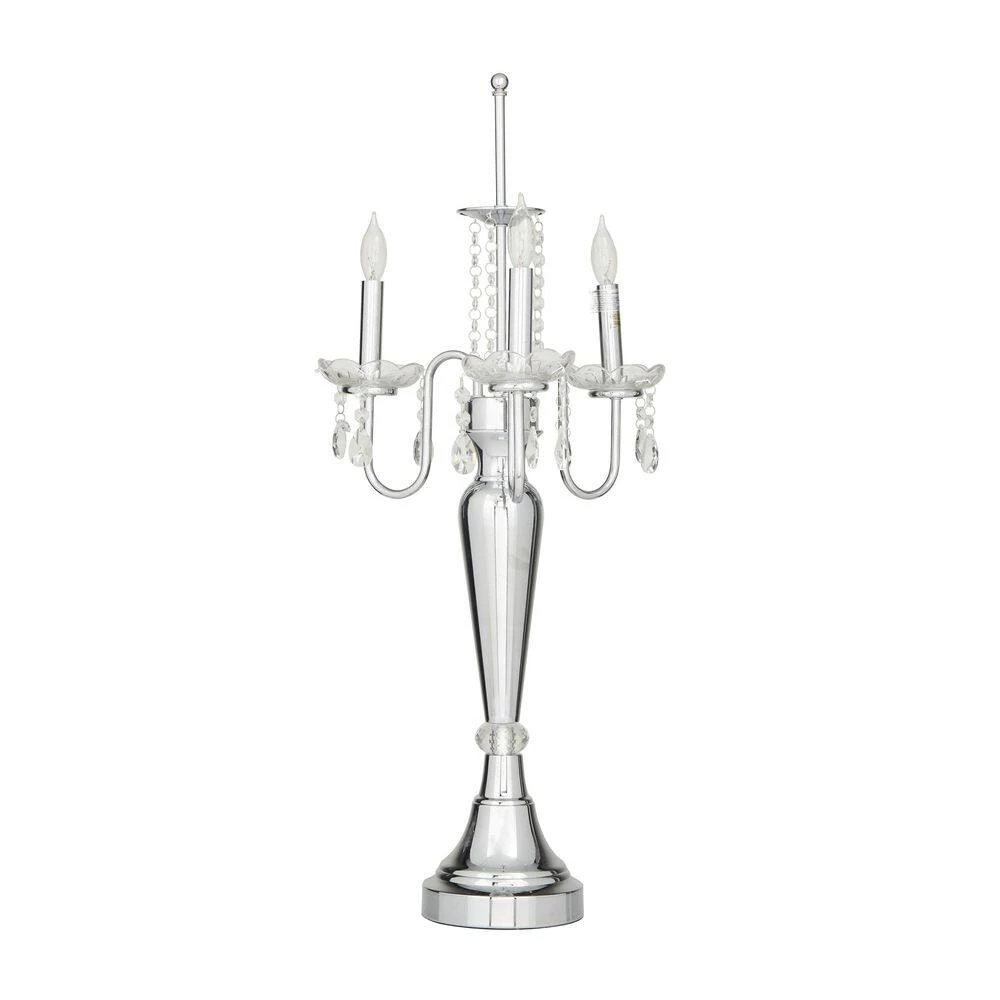 31 in. Black Metal Glam Accent Lamp by Litton Lane 4 31 in. Black Metal Glam Accent Lamp by Litton Lane - Image 2