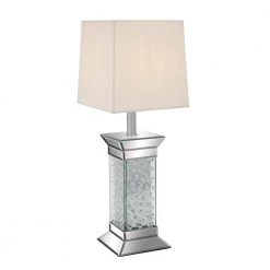 30 in. Silver Crystal Table Lamp by Litton Lane