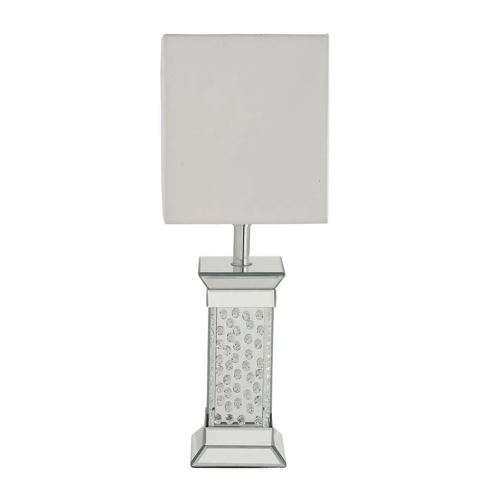 30 in. Silver Crystal Table Lamp by Litton Lane 4 30 in. Silver Crystal Table Lamp by Litton Lane - Image 2