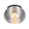 Lenox 13.8 in. 1-Light Round Stainless Steel Flush Mount Ceiling Fixture by Bromi Design 1 Lenox 13.8 in. 1-Light Round Stainless Steel Flush Mount Ceiling Fixture by Bromi Design -Litton Lane Sales stainless steel bromi design flush mount lights b1411 64 1000