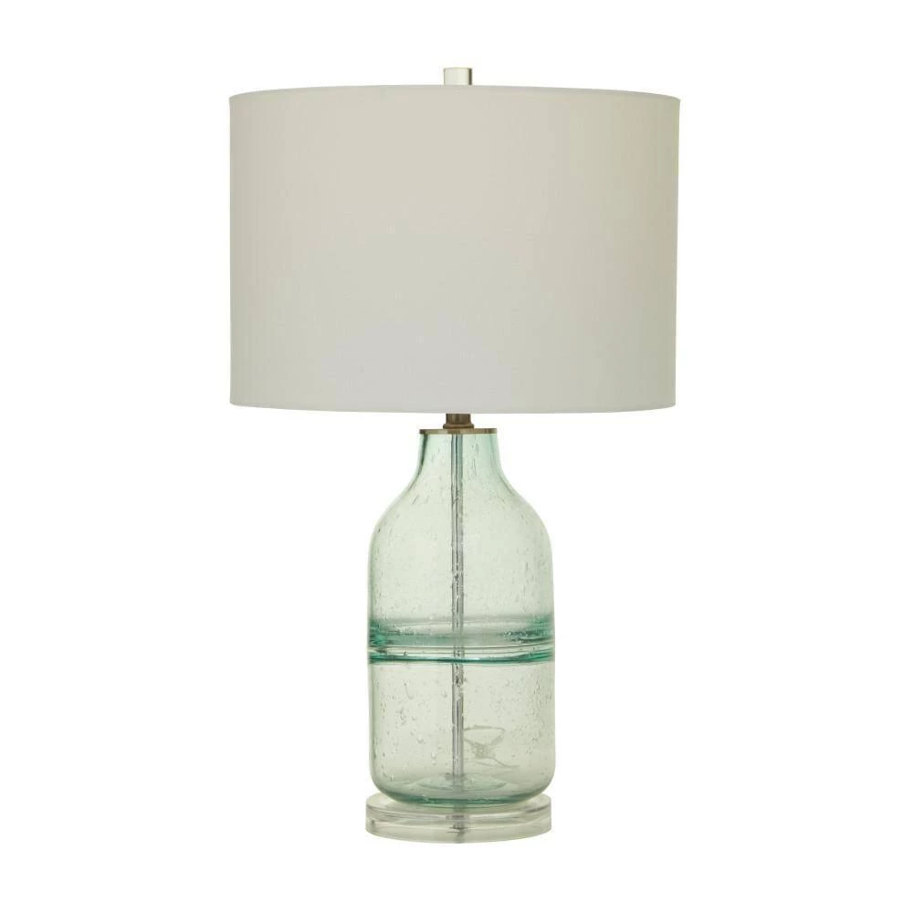 25 in. Teal Glass Modern Accent Lamp (Set of 2) by Litton Lane 3 25 in. Teal Glass Modern Accent Lamp (Set of 2) by Litton Lane