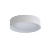 Lynch 15.75 in. White Flush Mount by Bromi Design -Litton Lane Sales white black bromi design flush mount lights b4106w 64 1000