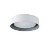 Lynch 15.75 in. White and Gray Flush Mount by Bromi Design 2 Lynch 15.75 in. White and Gray Flush Mount by Bromi Design -Litton Lane Sales white black bromi design flush mount lights b4106wg 64 1000