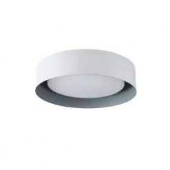 Lynch 15.75 in. White and Gray Flush Mount by Bromi Design
