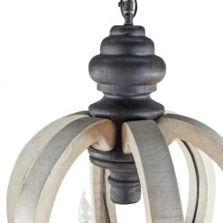 6-Light White Wood Chandelier by Litton Lane -Litton Lane Sales white litton lane chandeliers 42619 a0 1000