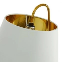 11 in. White Modern Metal Table Lamp by Litton Lane 15 11 in. White Modern Metal Table Lamp by Litton Lane -Litton Lane Sales white litton lane desk lamps 83840 1f 1000