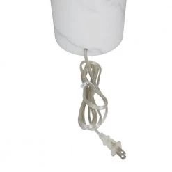 26 in. White Modern Marble Table Lamp by Litton Lane -Litton Lane Sales white litton lane table lamps 042818 a0 1000