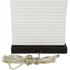 31 in. White Ceramic Modern Table Lamp by Litton Lane 12 31 in. White Ceramic Modern Table Lamp by Litton Lane -Litton Lane Sales white litton lane table lamps 042826 1d 1000