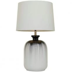 29 in. Multi Colored Glass Modern Table Lamp by Litton Lane