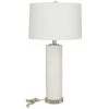 30 in. White Modern Stoneware Table Lamp by Litton Lane 2 30 in. White Modern Stoneware Table Lamp by Litton Lane -Litton Lane Sales white litton lane table lamps 042839 64 1000