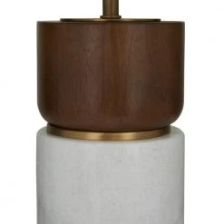 25 in. White Marble Modern Table Lamp by Litton Lane -Litton Lane Sales white litton lane table lamps 043091 a0 1000