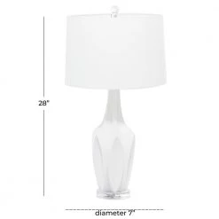 31 in. Beige Coastal Polystone Table Lamp (Set of 2) by Litton Lane -Litton Lane Sales white litton lane table lamps 33255 76 1000