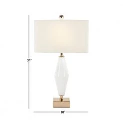 18 in. Gold Glass Table Lamp by Litton Lane -Litton Lane Sales white litton lane table lamps 39990 76 1000