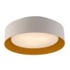 Lynch White and Orange Flush Mount by Bromi Design -Litton Lane Sales white orange bromi design flush mount lights b4106o 64 1000
