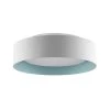 Lynch 15.75 in. 3-Light White and Powder Blue Flush Mount Ceiling Fixture by Bromi Design 1 Lynch 15.75 in. 3-Light White and Powder Blue Flush Mount Ceiling Fixture by Bromi Design -Litton Lane Sales white powder blue bromi design flush mount lights b4106wbb 64 1000